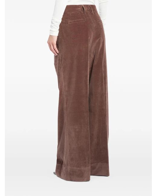 Dondup Brown Eloise Pleated Trousers