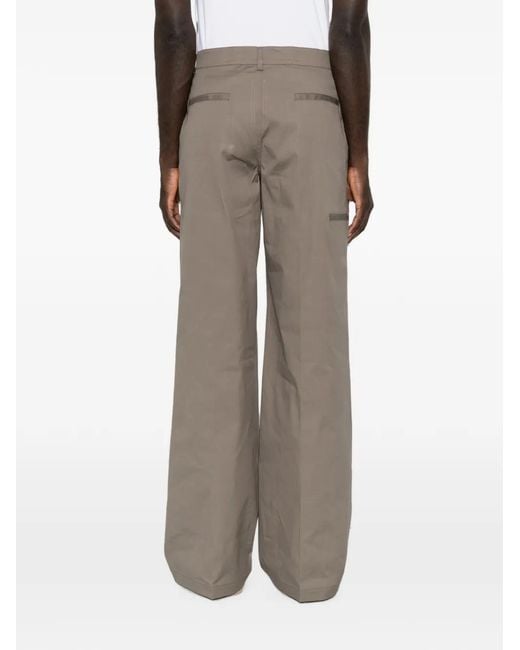 Rick Owens Gray Drawstring-Waist Wide-Leg Trousers for men