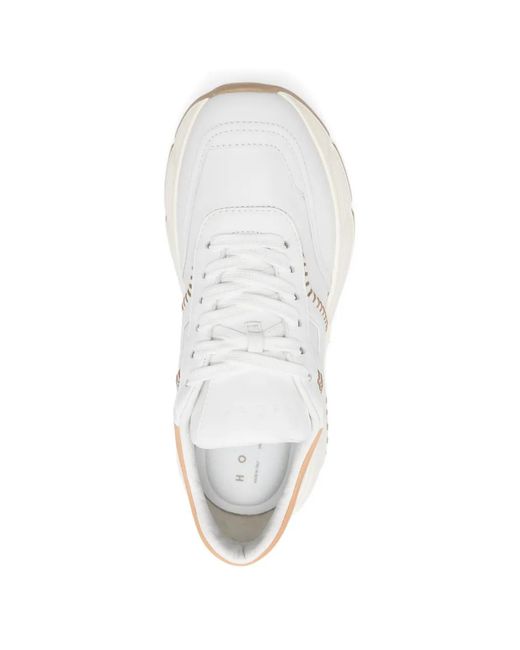 Hogan White H669 Allacciato H Impunture