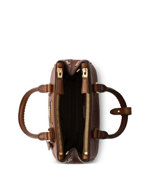 Prada Brown Galleria Mini Leather Bag