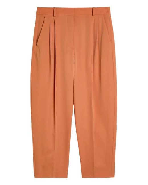 Stella McCartney Orange Pleated Trousers
