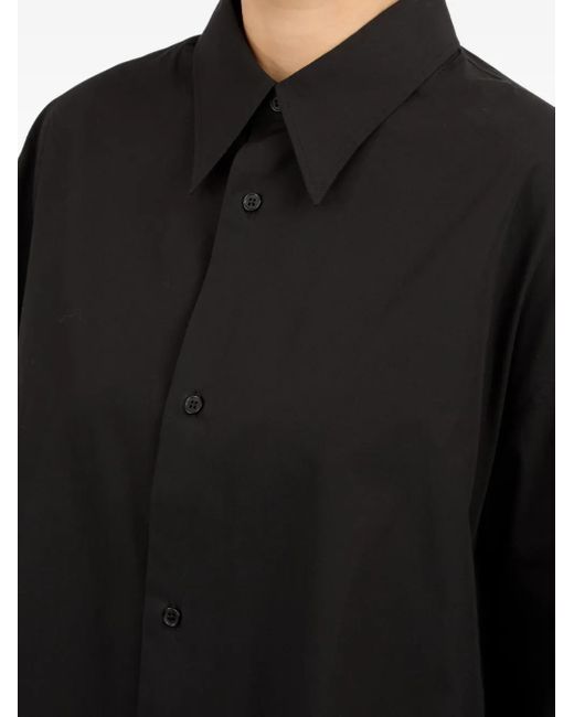 MM6 by Maison Margiela Black Cottom Shirt Dress