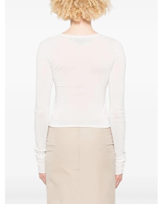 Top con cuello redondo Our Legacy de color White
