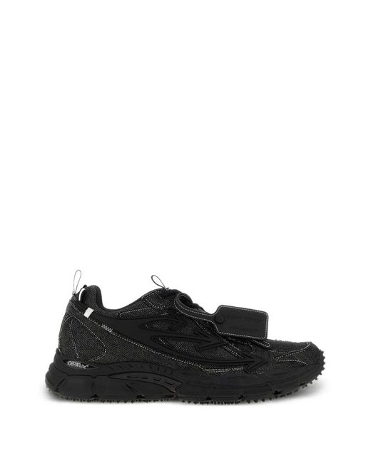 Off-White c/o Virgil Abloh Black Be Right Back Denim Sneakers for men