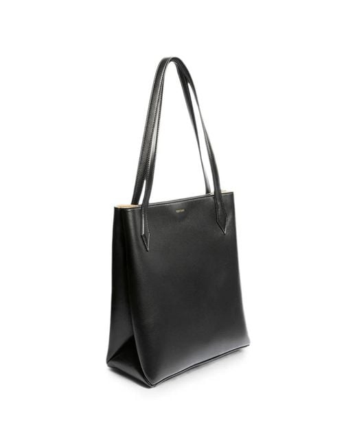 Vera Wang Black Medium Leather Tote Bag