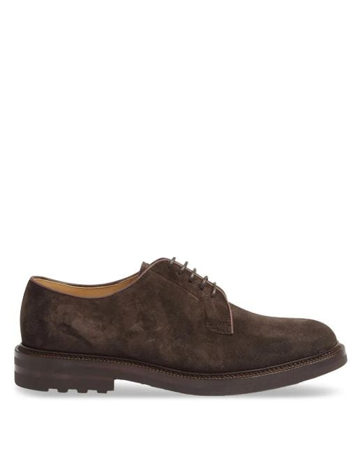 Brunello Cucinelli Brown Luxurious Flat Shoes For for men