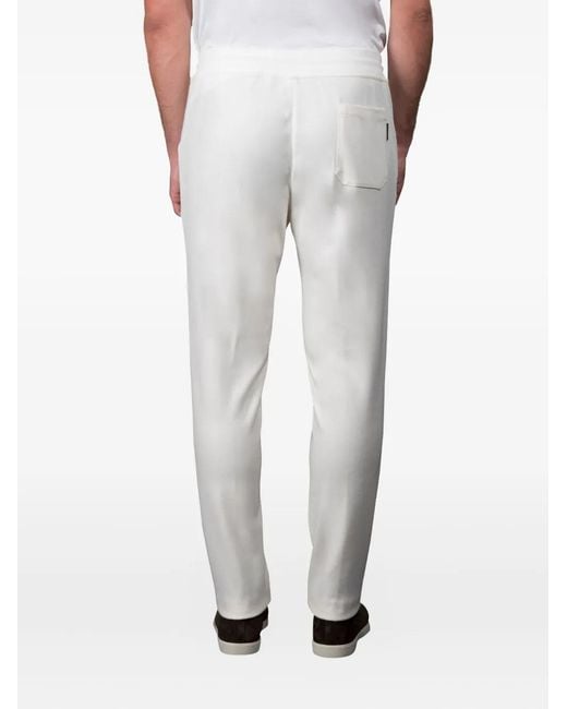 Moorer Gray Crispin Drawstring Track Pants for men