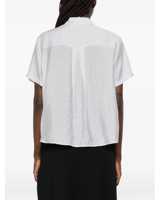 Samsøe & Samsøe White Samina Short-Sleeve Shirt