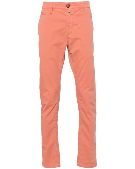 Jacob Cohen Red Pantalon Chino Bobby À Taille Basse for men
