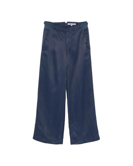 European Culture Blue Long Trousers