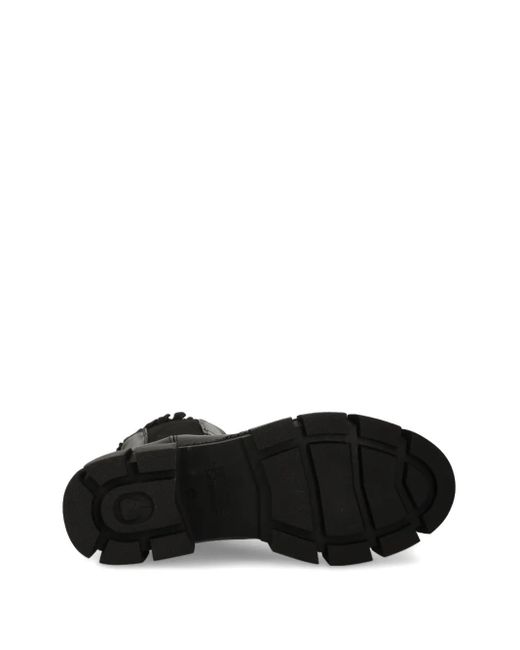 Karl Lagerfeld Black Aria Ruffle Boots