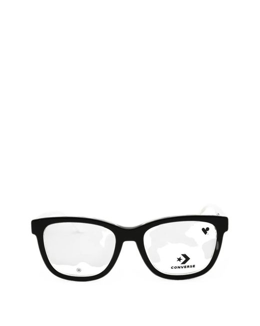 Converse Black Rectangle-Frame Glasses