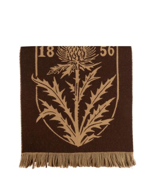 Sciarpa Con Frange di Burberry in Brown