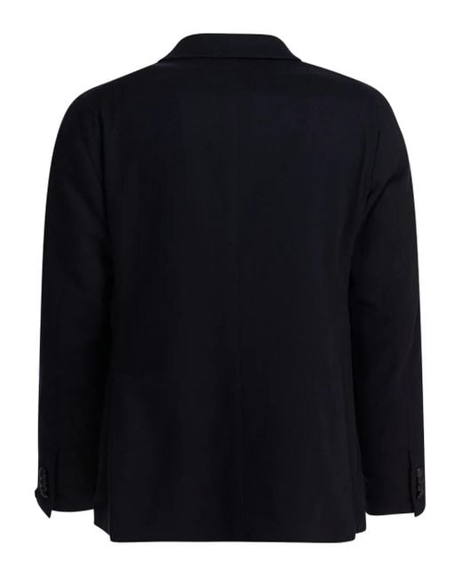 Tagliatore Blue Patch-Pocket Buttoned Blazer for men