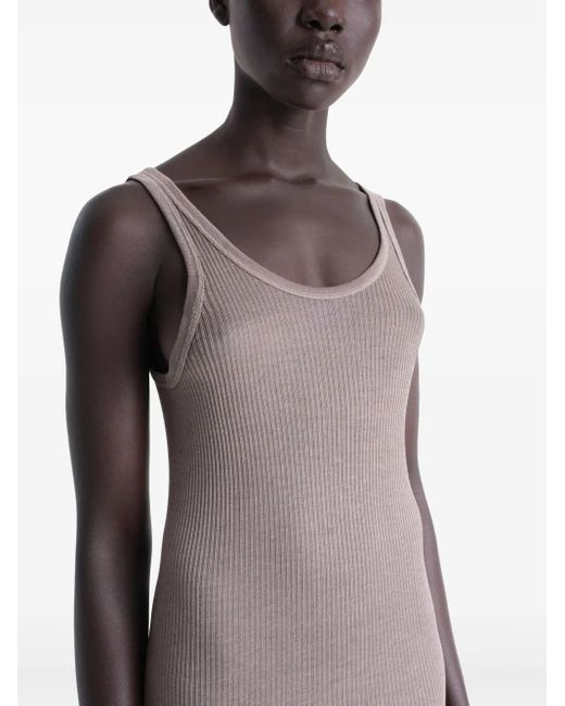 Lemaire Purple Seamless Wool Tank Top