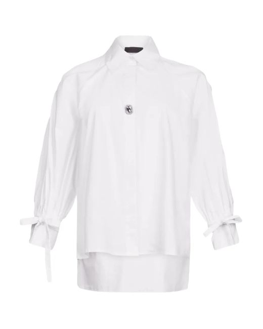Liu Jo ラインストーン シャツ White