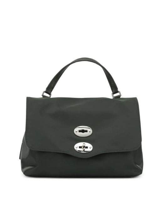Zanellato Black Baby Postina Twist-Lock-Fastening Tote Bag