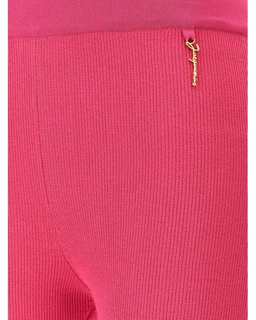Jacquemus Pink Le Short Pralu' Cyclist Shorts