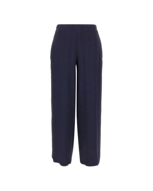 Kangra Blue Silk Palazzo Pants
