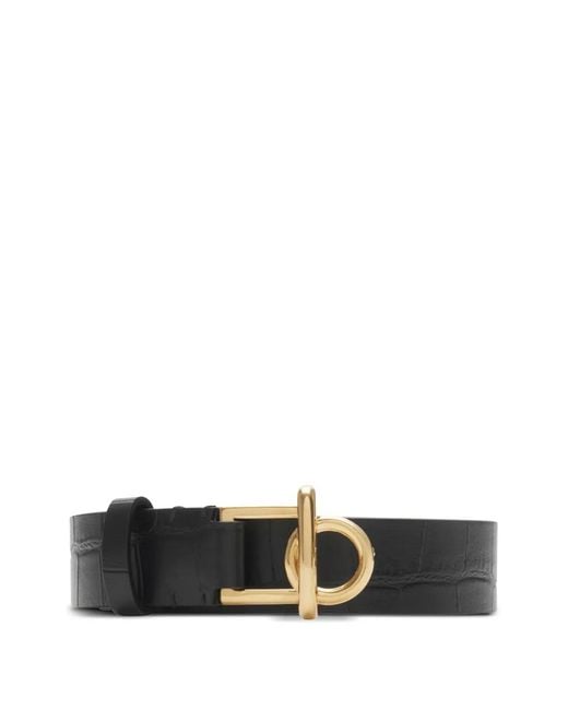 Burberry White Rocking Horse Belt