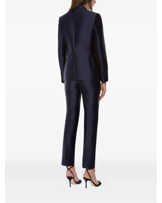 Alberta Ferretti Blue Single-Breasted Blazer