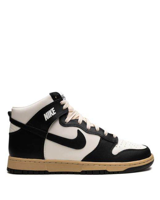 Nike Black Dunk High Retro "Vintage Panda" Sneakers