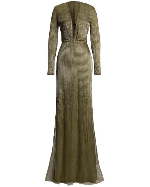Ralph Lauren Green Stacy Kleid