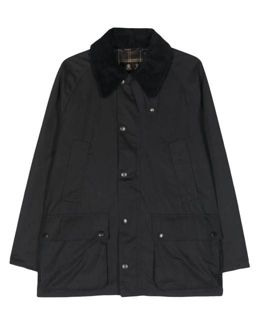 Barbour Black Bedale Waxed Jacket for men