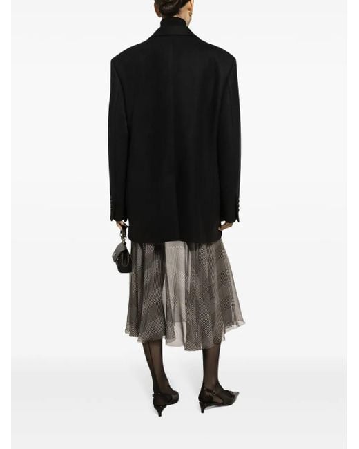Dolce & Gabbana Brown Prince Of Wales Check Skirt