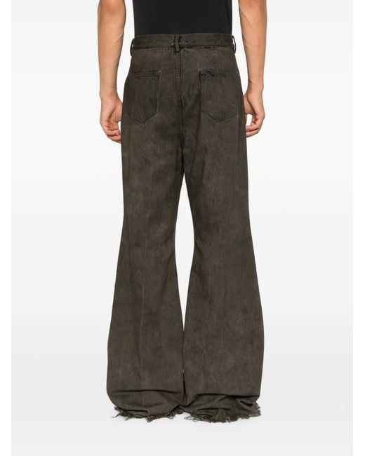 Rick Owens Gray Bolan Faded Flared-Leg Jeans for men
