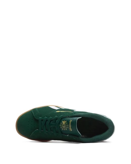 Reebok Green Suede Low-Top Sneakers for men