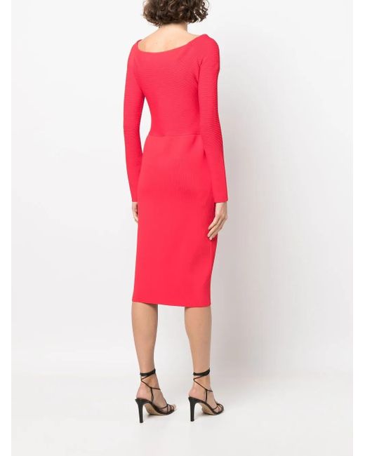Ralph Lauren Red Mid-Length Cocktail Dress