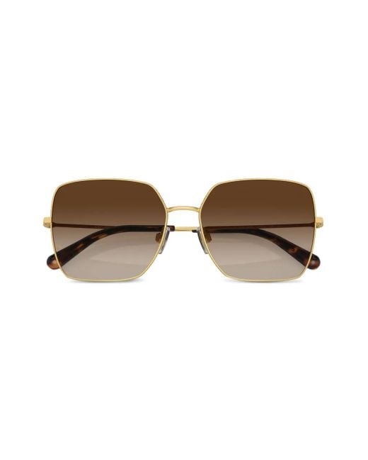 Dolce & Gabbana Brown Square-Frame Sunglasses