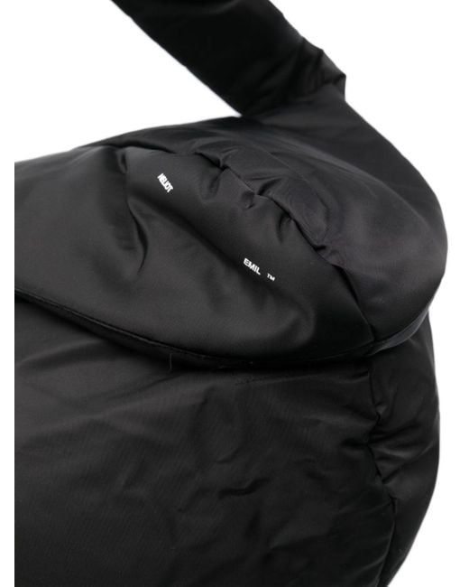 HELIOT EMIL Black Amorphous Padded Cross Body Bag
