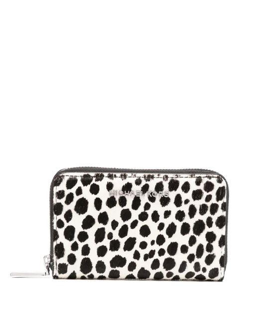 Michael Kors Black Leopard-Print Wallet