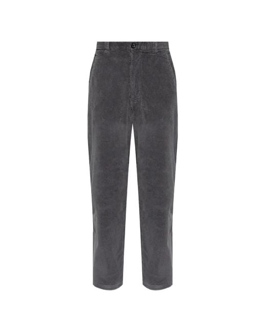 Paul Smith Gray Pantalon En Velours Côtelé for men