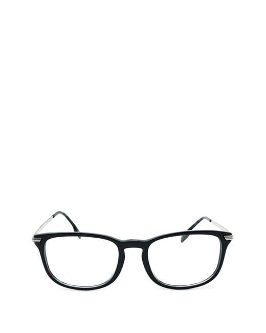 Burberry Black Rectangle-Frame Glasses for men