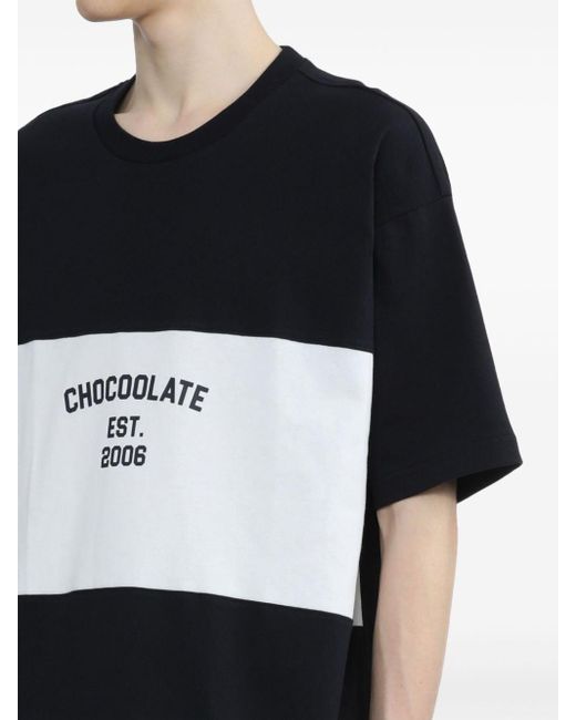Chocoolate T-shirt Met Logoprint in het Black voor heren