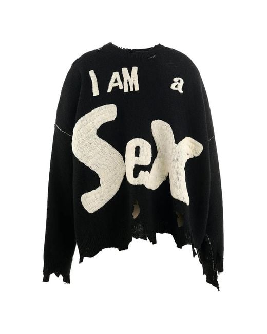 SAINT Mxxxxxx Black Pull Sex Pistols À Effet Usé for men