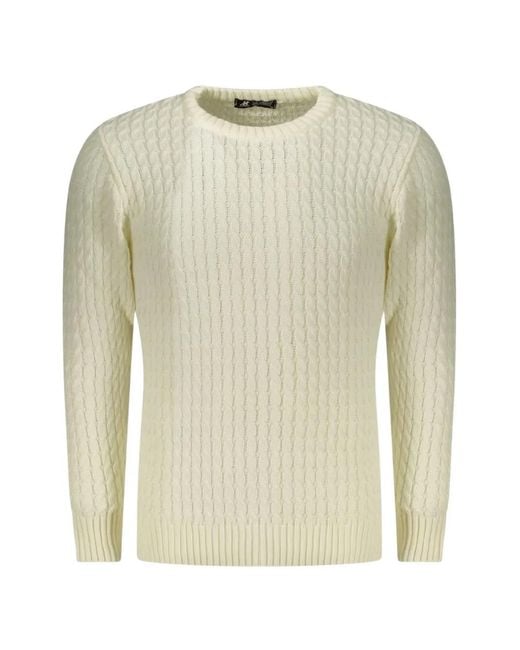 U.S. Grand Natural Cable-Knit Elbow-Patch Jumper for men