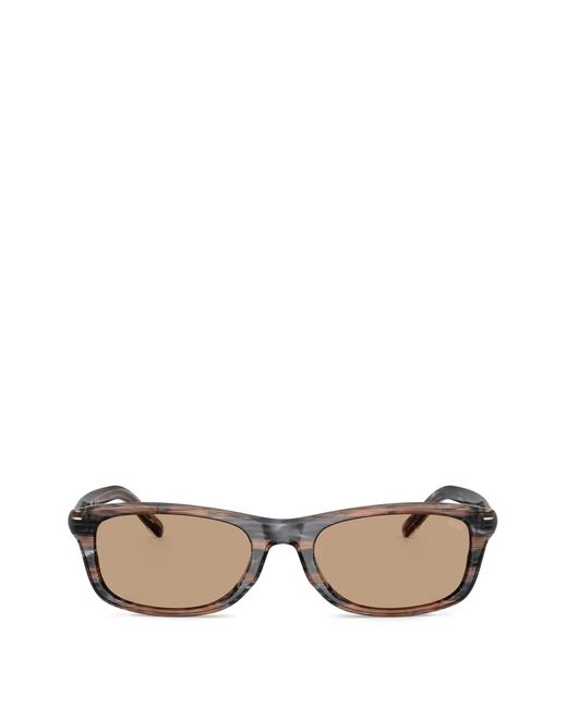 DIESEL Brown Rectangle-Frame Sunglasses