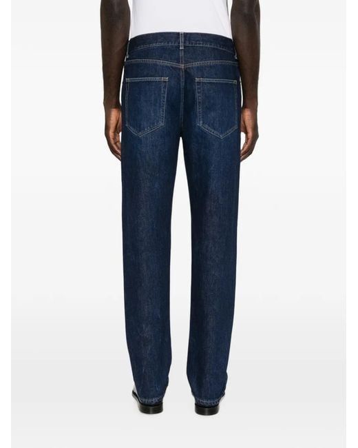 The Row Blue Moe Straight-Leg Five-Pocket Jeans for men