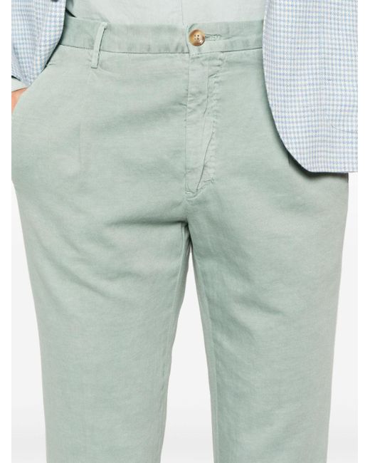 Incotex Blue 54 Mid-rise Tapered Trousers for men