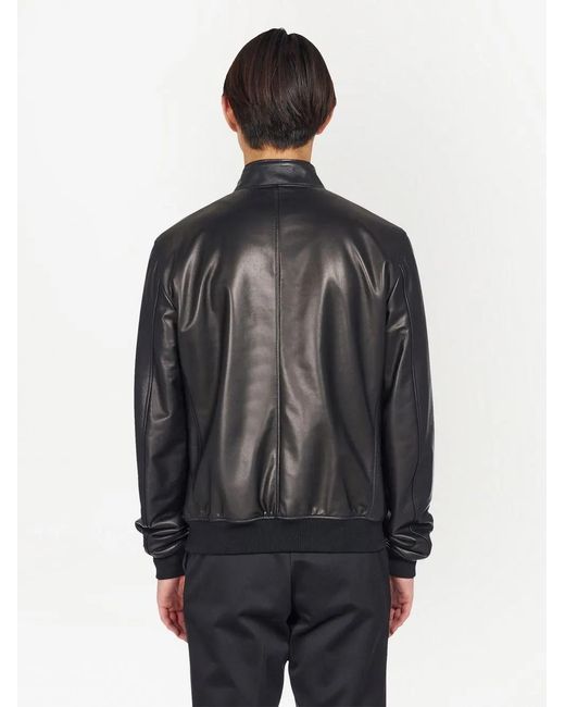 Ferragamo Black Reversible Bomber Jacket for men