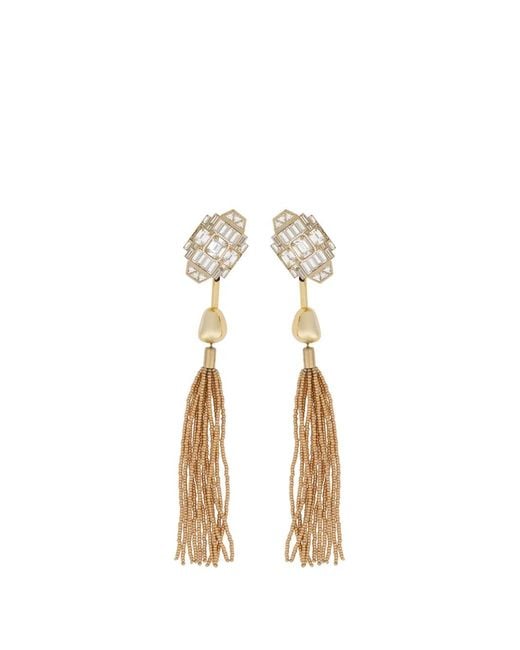 Ferragamo Metallic Drop Earrings
