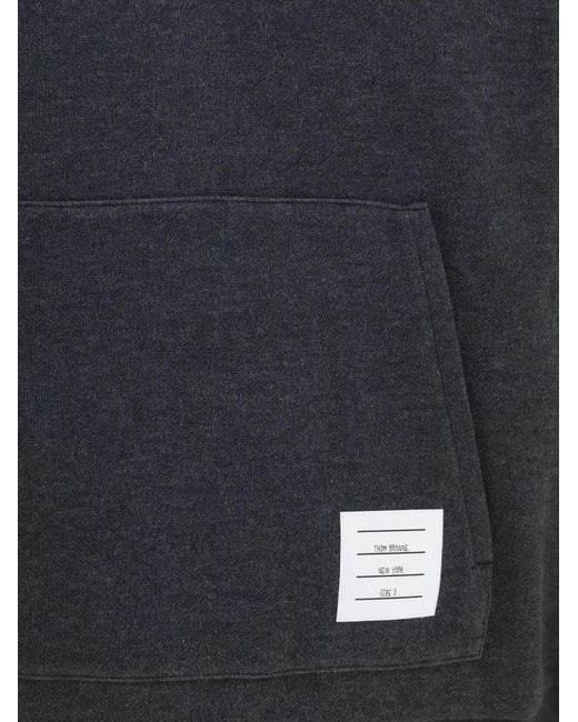 Thom Browne Blue Funnel-Neck Buttoned Sweater for men