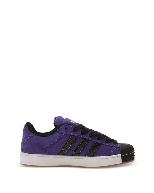 Adidas Blue Superstar St Core Stripe Sneakers