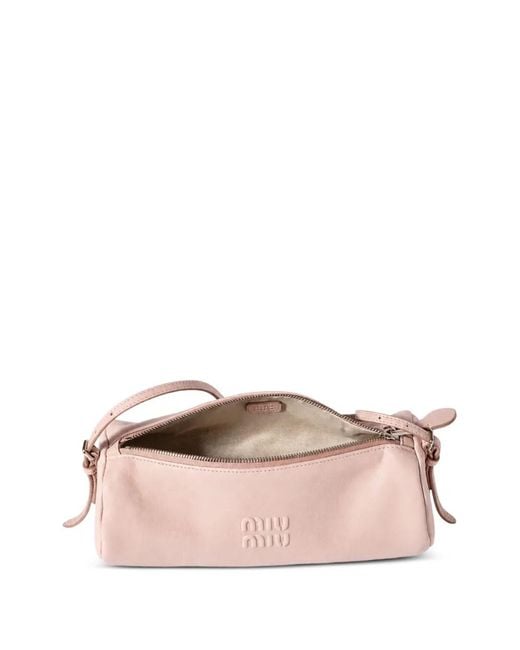 Miu Miu Pink Nappa Leather Pouch