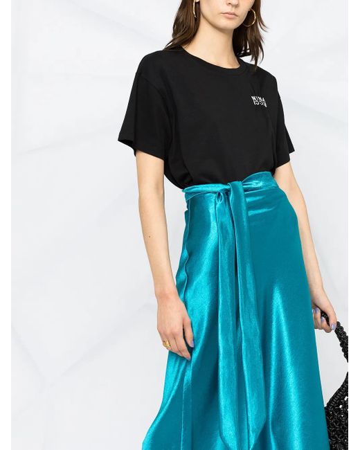Nina Ricci Black Embroidered-Logo T-Shirt