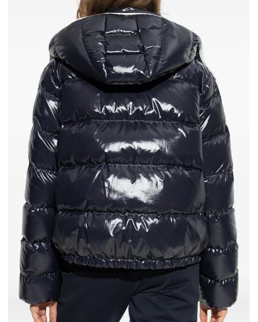 Moncler Blue Doudoune Andro À Capuche
